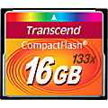 Transcend 16GB CompactFlash (CF) Card - 133x - 16 GB