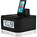 iHome iPL8 Desktop Clock Radio - Stereo - Apple Dock Interface - Proprietary Interface - FM - USB - iPad Dock, iPhone Dock 1 thumbnail image