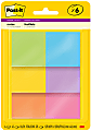 Post-it Super Sticky Notes, 1 7/8 in x 1 7/8 in, Energy Boost Collection, Pack Of 6 Pads