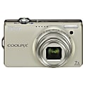 Nikon® Coolpix® S6000 14.2-Megapixel Digital Camera, Champagne Silver 1 thumbnail image