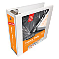 Wilson Jones® "Print Won't Stick" Locking D-Ring View Binder, 3" Rings, 61% Recycled, White 1 thumbnail image