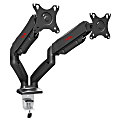 Pixio PS1D Premium Dual Monitor Arm Stand, 16-1/8"H x 3-1/2"W x 16-1/8"D, Matte Black 1 thumbnail image