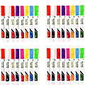 Alpine Color Markers, Multicolor, 8 Markers Per Pack, Set Of 4 Packs 1 thumbnail image
