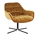 LumiSource Wayne Swivel Lounge Chair, Black/Chartreuse
