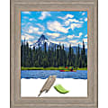 Amanti Art Curve Graywash Wood Picture Frame, 14" x 17", Matted For 11" x 14"