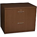 Mayline® Aberdeen Freestanding 36"W Lateral 2-Drawer File Cabinet, Mocha