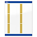 Avery® Print-To-The-Edge Labels & Sure Feed®, S00-DJQ-PRWGP10, 3" x 3", Glossy White, Preprinted Dipped Gold Edge Design, Pack Of 60 1 thumbnail image