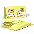 Post-it Pop Up Notes, 3 in x 3 in, 12 Pads, 100 Sheets/Pad, Clean Removal, Canary Yellow