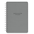 Studio Oh! Agatha Notebook, 8-1/4”L x 6-1/4”W x 5/8”D, 1 Subject, College Rule, 208 Pages, Organized Chaos (Gorgeous Gray) 1 thumbnail image