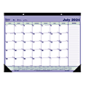 2024-2025 Blueline® 13-Month Monthly Academic Desk Pad Calendar, 16" x 21-1/4", July to July, CA181731