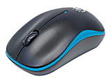 Manhattan Success Wireless Optical Mouse, Blue/Black