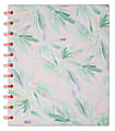 TUL® Discbound Notebook With Soft-Touch Cover, Letter Size, Narrow Ruled, 60 Sheets, Pink Floral