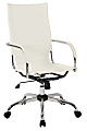 Work Smart™ Ave Six Trinidad Vinyl High-Back Office Chair, White/Chrome 1 thumbnail image