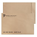 Zip Stick® Brown Kraft TerraBoard™ Open End Catalog Mailing Envelopes, 1-Color, Custom 12-1/2" x 19",  Box Of 500