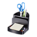 Officemate 26022 Recycled Deluxe Desktop Organizer, 5 Compartment, Black - 5 Compartment(s) - 5"x5.4"x 6.8" Depth - 26022 1 thumbnail image