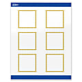 Avery® Print-To-The-Edge Labels With Sure Feed® Technology, S00-DJB-PRWGP10, Square, 3" x 3", Glossy White, Preprinted Gold Beads Design, Pack Of 60 1 thumbnail image