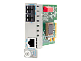 Omnitron iConverter Gx AN - Fiber media converter - GigE - 1000Base-LX, 1000Base-T - RJ-45 / SC single-mode - up to 21.1 miles - 1310 nm