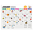 TF Publishing Large Monthly Desk Pad Calendar, 17" x 22", Holiday, January To December 2023