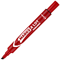 Avery® Marks A Lot® Permanent Markers, Chisel Tip, Large Desk-Style Size, Red, Pack Of 12