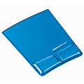 Fellowes® Mouse Pad and Health-V Gel Palm Support, Microban Protection, 0.88" H x 8.25"W  x 9.88" D, Blue 1 thumbnail image