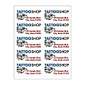 Custom Printed 3-Color Laser Sheet Labels And Stickers, 2" x 4" Rectangle, 10 Labels Per Sheet, Box Of 100 Sheets 1 thumbnail image
