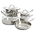 Kenmore Elite Devon 10-Piece Stainless Steel Cookware Set, Silver 1 thumbnail image