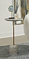 Coast to Coast Aoede Marble Round Accent Table, 28”H x 14” x 14”D, Brown 1 thumbnail image