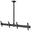 Mount-It! Dual-Screen Side-By-Side Ceiling Mount, Black 1 thumbnail image