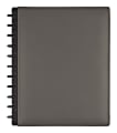 TUL® Custom Note-Taking System Discbound Notebook With Leather Cover, Letter Size, Narrow Ruled, 60 Sheets, Gray
