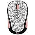 Logitech® Doodle Collection M325C Wireless Mouse, Brainstorm Peach, 910-005032 1 thumbnail image