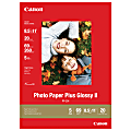 Canon® PP201 Glossy Photo Paper Plus, Letter Size (8 1/2" x 11"), 69 Lb, Pack Of 20 Sheets