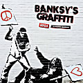 2024 BrownTrout Monthly Square Wall Calendar, 12" x 12", Banksy's Graffiti, January to December