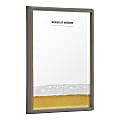 Kate and Laurel Blake Non-Magnetic Framed Dry-Erase Printed Glass, 18” x 24”, Beer Words of Wisdom by The Creative Bunch Studio, Gray Plastic Frame 1 thumbnail image
