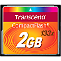 Transcend 2GB CompactFlash Card (133x) - 2 GB 1 thumbnail image