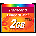 Transcend 2GB CompactFlash Card (133x) - 2 GB