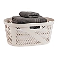 Mind Reader 40L Laundry Basket Clothes Hamper, 23"L x 14.5"W x 10.5"H, Ivory 1 thumbnail image