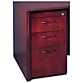 Mayline® Group Corsica Pedestal File, 27"H x 15"W x 18"D, Mahogany, Unfinished Top