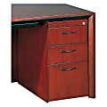 Mayline® Group Corsica Box/Box/File Pedestal For Desk, 27"H x 15"W x 24"D, Sierra Cherry, Unfinished Top