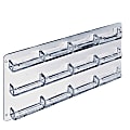 Azar Displays Business And Gift Card Wall Mount Holder, 12 Pockets, 17.25”W x 8.5”H, Clear, Pack Of 2