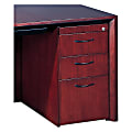 Mayline® Group Corsica Box/Box/File Pedestal File, 27"H x 15"W x 24"D, Mahogany, Unfinished Top