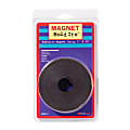 Dowling Magnets Adhesive Magnet Strip, 1" x 10', Black, Pack Of 6 Rolls