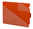 Smead® Durable Poly End-Tab Out Guides, Center Position Tab, Letter Size, Red, Pack Of 50 1 thumbnail image