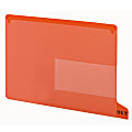 Smead® Durable Poly End-Tab Out Guides, Bottom Position Tab, Letter Size, Red, Pack Of 25 1 thumbnail image