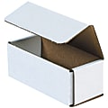 Partners Brand 10" Corrugated Mailers, 4"H x 6"W x 10"D, White, Pack Of 50