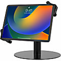 CTA Digital Universal Grip Kiosk Stand for Tablets - Up to 13" Screen Support - Metal, Rubber - Black
