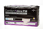 ComfortAire PM Extended Wear Disposable Briefs, Medium, 32 - 44", Beige, 18 Briefs Per Bag, Case Of 4 Bags