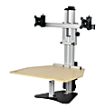 Ergo Desktop Electric Kangaroo Elite Stand, 27 1/2"H x 28"W x 28"D, Putty, Standard Delivery