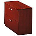 Mayline® Group Laminate Lateral File, 2-Drawer, 29 1/2"H x 36"W x 19"D, Mahogany