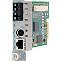 Omnitron Systems iConverter 8903N-1 Network Media Converter - 1 x Network (RJ-45) - 1 x SC Ports - 10/100Base-TX, 100Base-FX - 18.64 Mile - Internal 1 thumbnail image