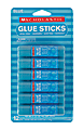 Scholastic Glue Sticks, 0.32 Oz, Blue, Pack Of 12